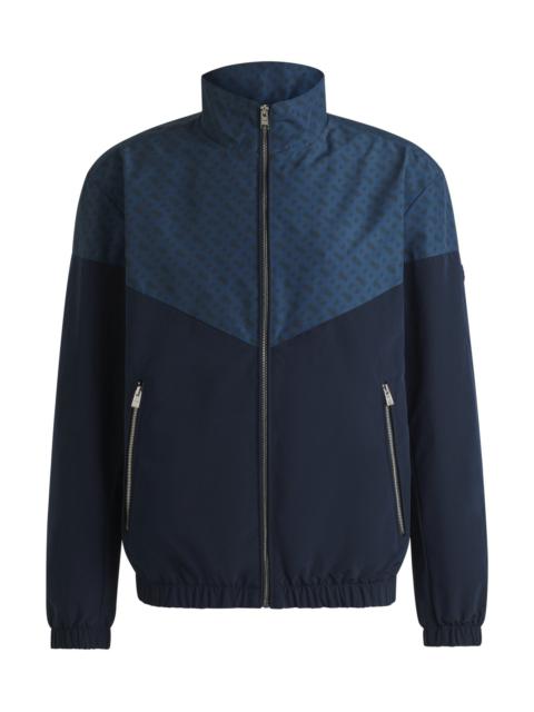 WATER-REPELLENT JACKET WITH MONOGRAM PATTERN