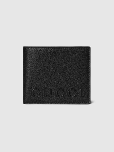 Bi-fold wallet with logo