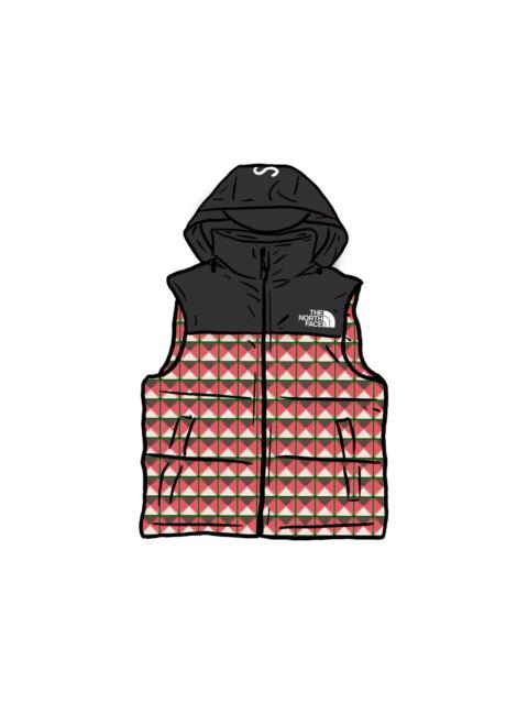 Supreme The North Face Studded Nuptse Vest Red