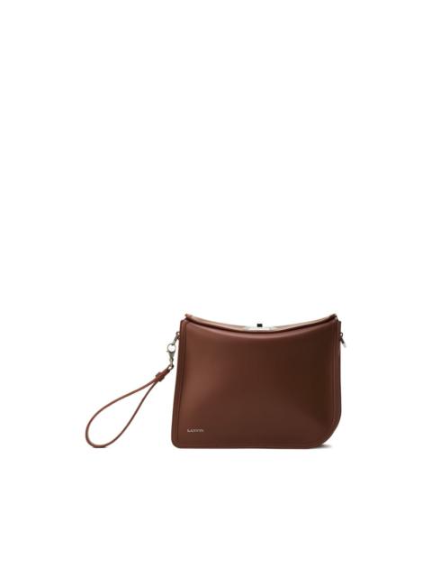 leather clutch bag