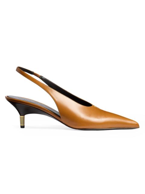 Women's Bella 55MM Leather Kitten-Heel Pumps - Cuoio