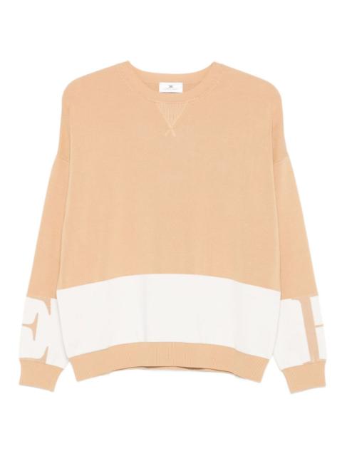 colour-block crew-neck sweater