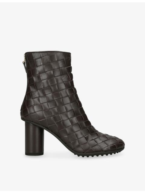 Atomic 75 Weave Intrecciato Leather Ankle Boots