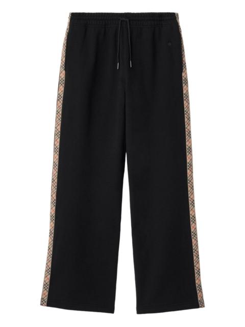 equestrian knight-design checked track pants
