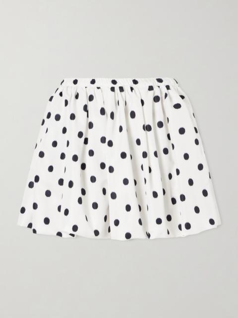 Bloomer Polka-dot Poplin Mini Skirt