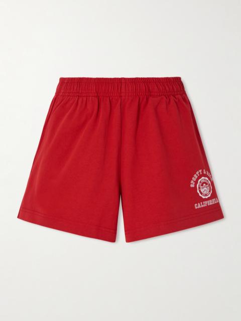 California Printed Cotton-jersey Shorts