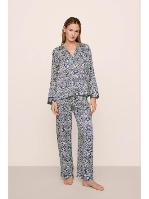 Eberjey x Casa Del Sol - Inez Washable Silk Printed Long PJ Set