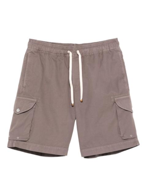 drawstring-fastening cargo shorts