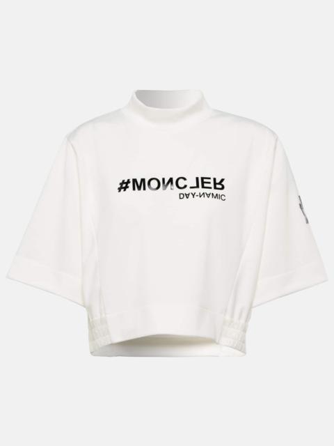 Printed cropped T-shirt