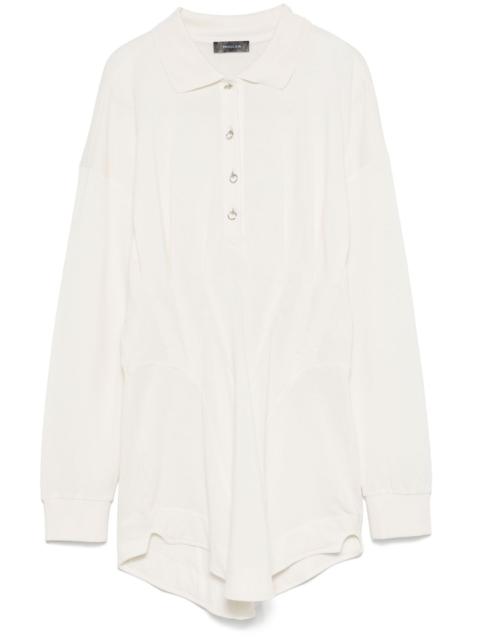 corseted polo mini dress