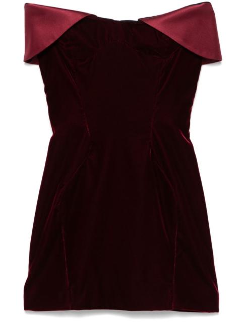 velvet mini dress