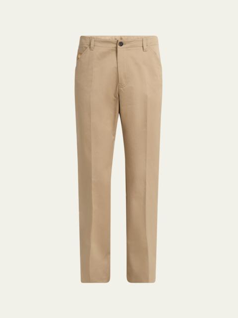 Men's Medusa Slim Twill Trousers