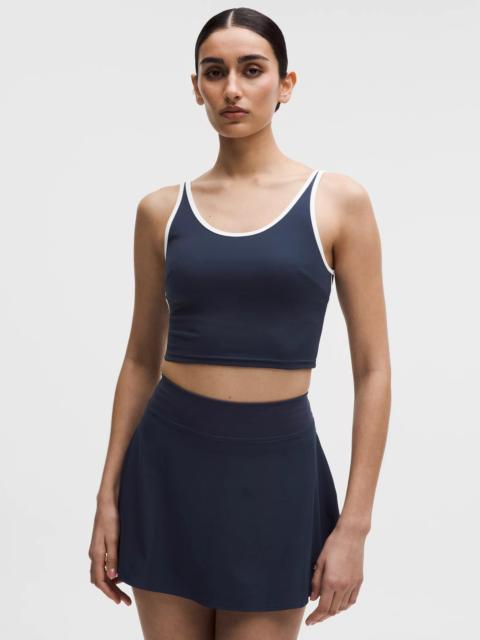 Scoop-Neck Cutout Tennis Tank Top *Medium Support, B/C Cup
