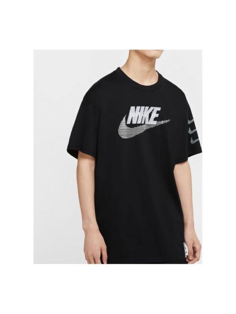 Nike Sportswear Retro Pattern Printing Black CW0376-010