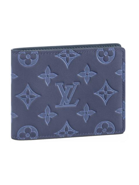 Louis Vuitton Multiple Wallet Monogram Shadow Navy Blue