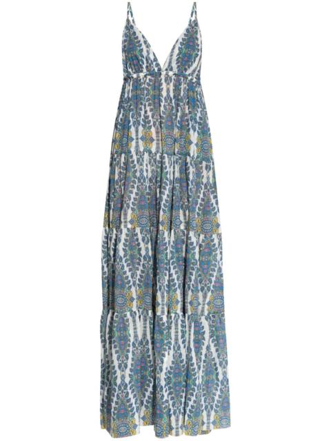 printed maxi dress