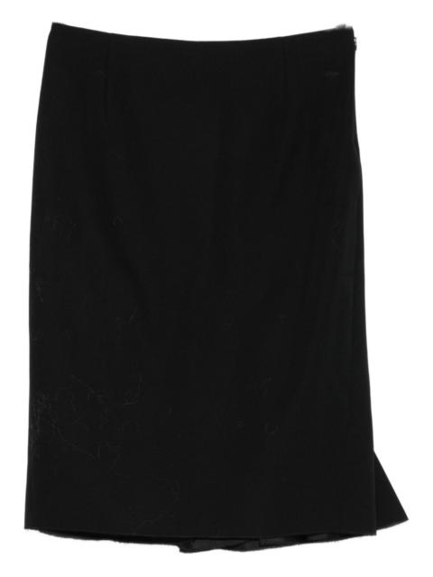 asymmetric midi skirt