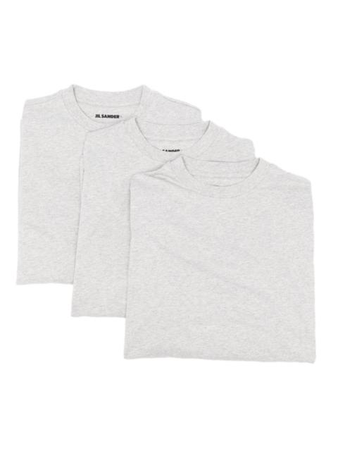 long-sleeve crew-neck T-shirt pack (pack of three)
