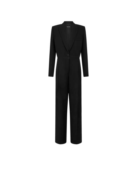 SHARP WOOL TUXEDO JUMPSUIT