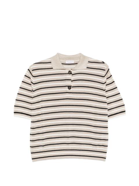 striped polo top