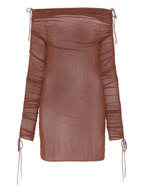 off-shoulder mini dress