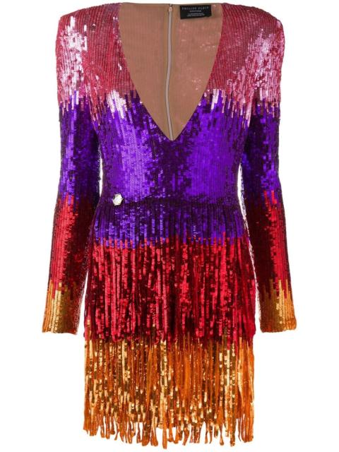 colour-block mini dress