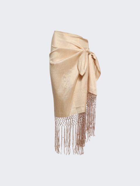 Silk Sarong Skirt Pearl