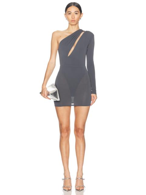 One Sleeve Mini Dress