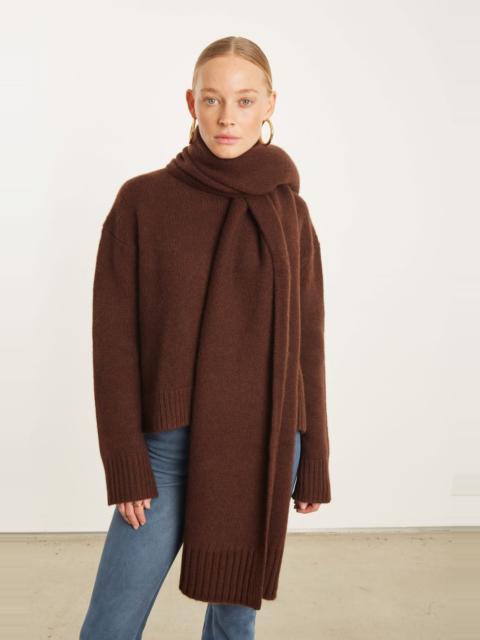 MOCHA CASHMERE WRAP SCARF