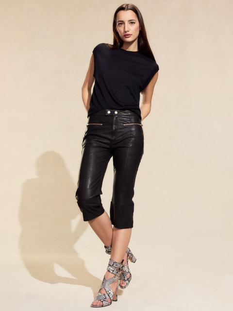 Downtown Leather Capris