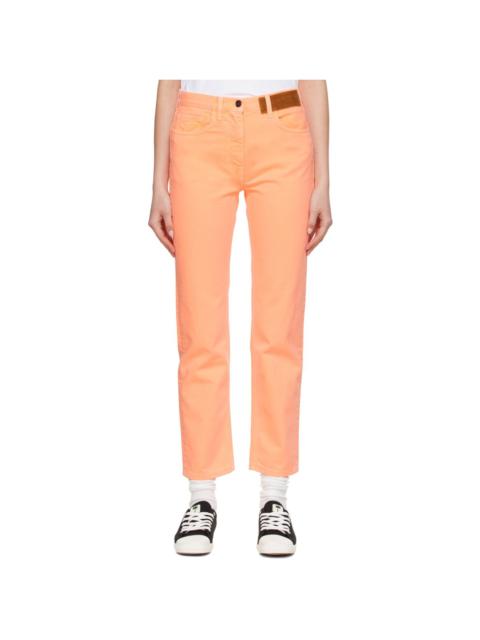 Orange Faded Jeans