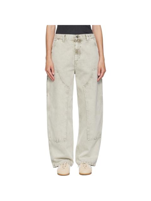 Gray Brandon Double Knee Jeans