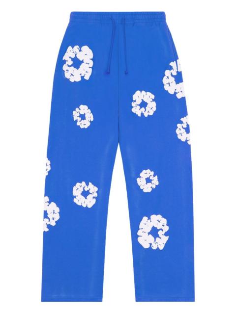 wreath-print track pants