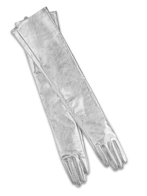 Bea Long Metallic Leather Gloves