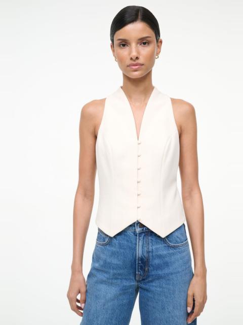 STAUD STELLA TOP ECRU