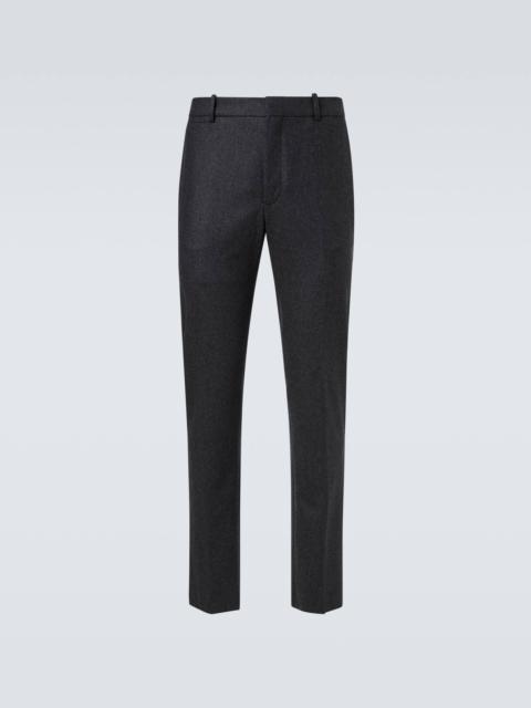 Virgin wool straight pants