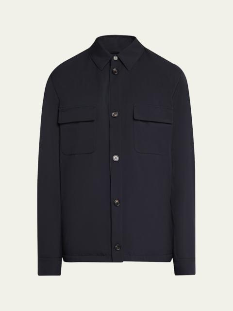 Men's Microfiber Water-Repellent Overshirt