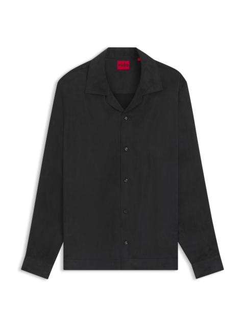 OVERSIZE-FIT SHIRT IN LUSTROUS TWILL