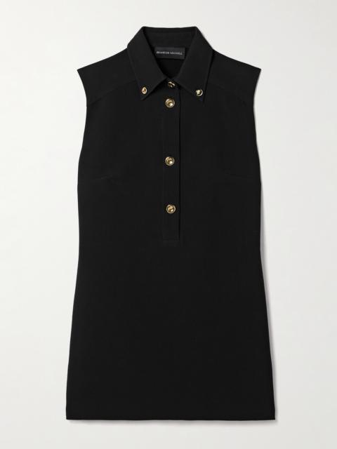 The Belle Wool-blend Crepe Mini Dress