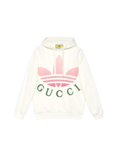 adidas x Gucci jersey hooded sweatshirt