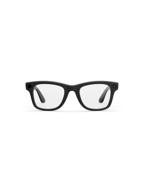 Ray-Ban Meta Wayfarer (Gen 2) Matte Black Clear Lenses