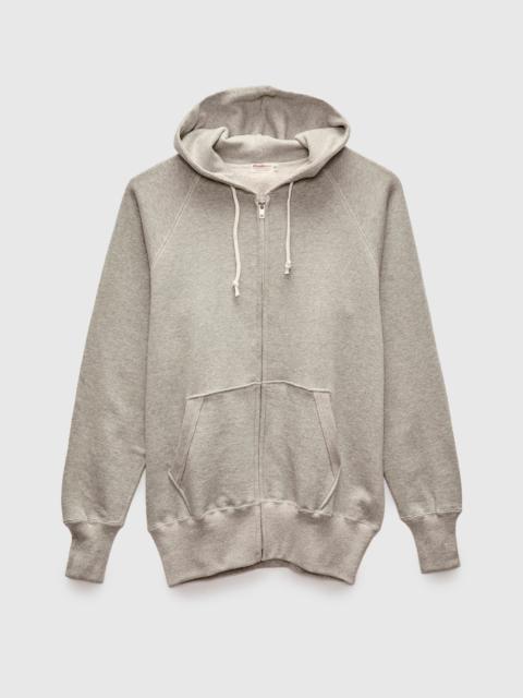 496 Freedom Sleeve Zip Hoodie in Heather Grey