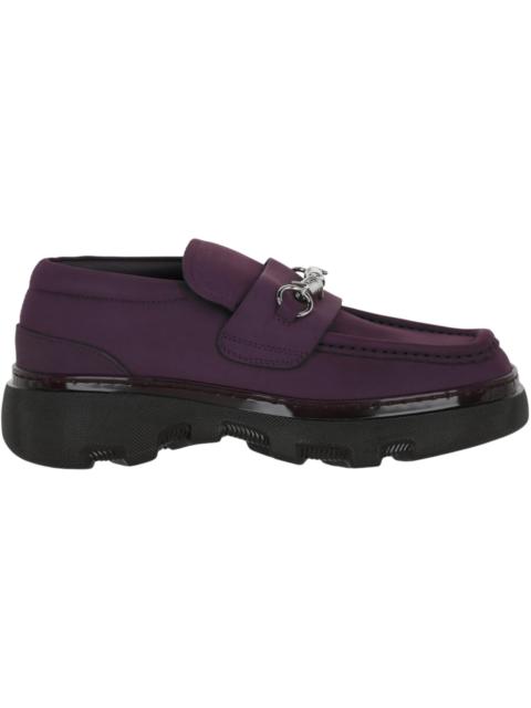 Burberry Creeper Clamp Loafers Aubergine