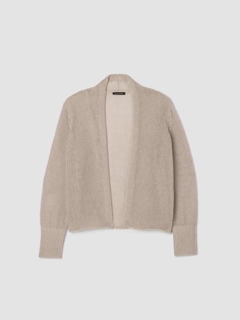Organic Linen Cotton Cropped Cardigan