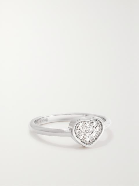 My Happy Hearts 18-karat White Gold Diamond Ring