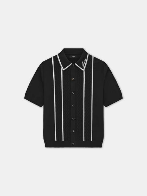 AMIRI SCRIPT STRIPE SHIRT