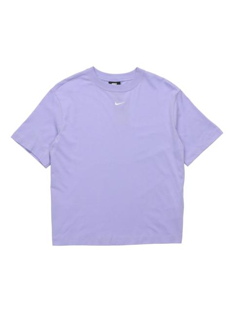 (WMNS) Nike Sportswear Essentials Embroidery Logo 'Light Purple' CT2588-569