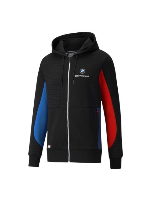 PUMA x BMW M Motorsport Regular Fit Full-Zip Men's Regular Fit Hoodie 'Black Red Blue' 531187-04