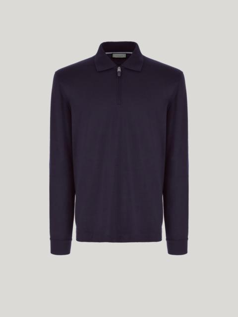 DARK NAVY PURE 120'S IMPECCABILE WOOL POLO SHIRT