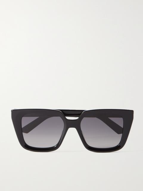 Diormidnight S1i Oversized Square-frame Acetate Sunglasses